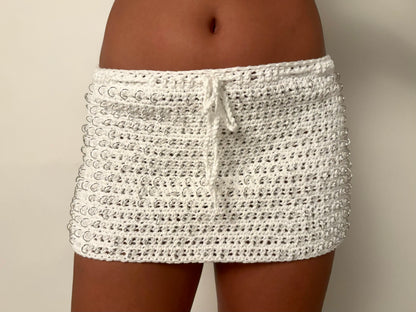 Ágape White Mini Skirt