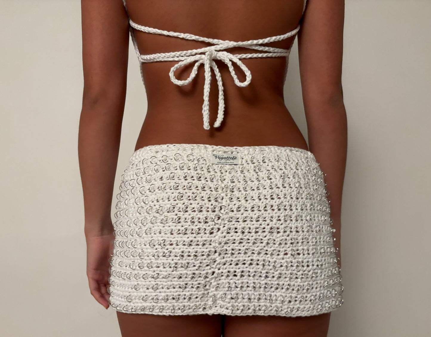 Ágape White Mini Skirt