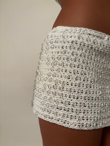 Ágape White Mini Skirt